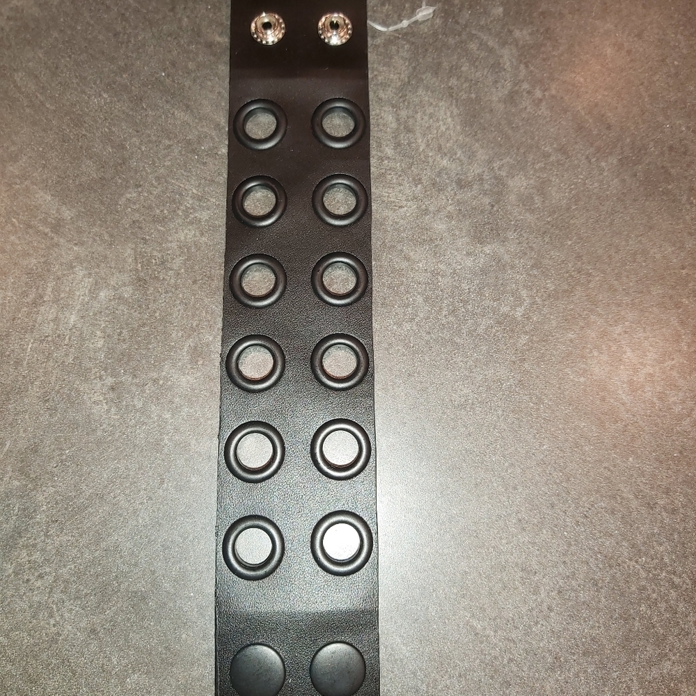 Leather Biker Bracelet